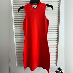 VB Body by Victoria Beckham Orange Mini Dress